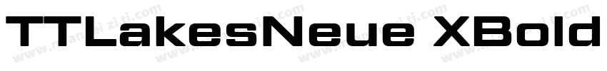 TTLakesNeue XBold RegularVersion字体转换